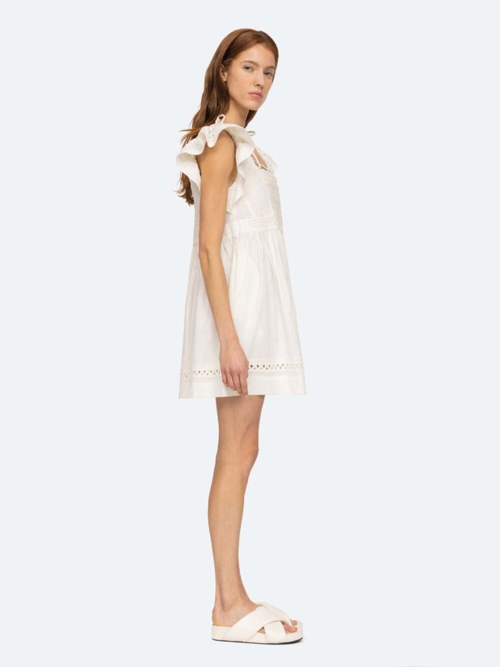 Sea New York "Willa" Dress in Ivory, size Medium. - Picture 3 of 14